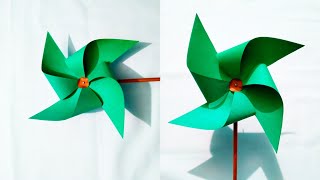 How to make Paper Windmill || Making paper Pinwheel || DIY #windmill #pinwheel #paperfan #papercraft