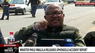Driver error a major contributing factor in the uPhongolo crash: Fikile Mbalula