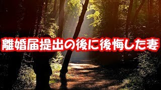 【修羅場】妻の浮気を密告された。嫁は俺の様子から観念したようで、自分から記入済の離婚届をよこした。なのに「昨夜の私はどうかしてました。反省してます。許してください」と。なんでだよｗ