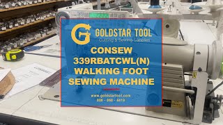 Product Showcase - Consew 339RBATCWL(N) Walking Foot Sewing Machine - Goldstartool.com- 800-868-4419