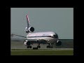 delta airlines mcdonnell douglas md11 trijet n808de takes off in reverse ops at lax