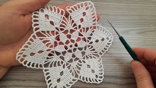 Wow!! Wonderful Easy and Beautiful Flower Crochet Pattern Tutorial for Beginners