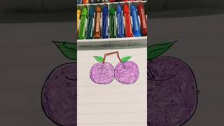 Cherry 🍒 drawing step by step||#shorts#viral