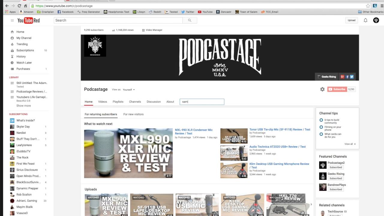 How To Search Youtube Channels Youtube