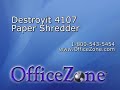 destroyit 4107 industrial paper shredder