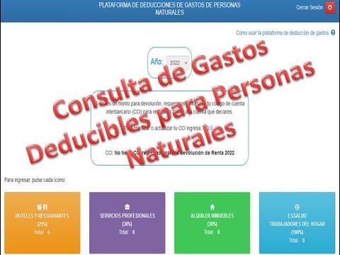 Consulta Gastos Deducibles Renta Anual Persona Natural - YouTube