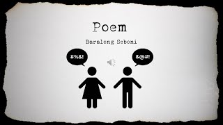 Poem by Baralong Seboni