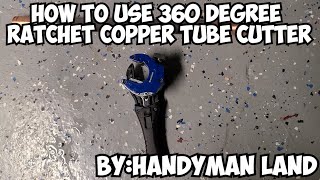How To Use 360° Ratchet Tube Cutter