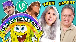 Try Not To FEEL OLD Challenge | Parents & Teens React
