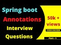 Annotations in Spring boot with Explanation| Spring boot Interview Questions and Answers Code Decode
