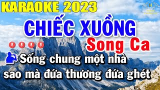 Chiếc Xuồng Karaoke Song Ca Nhạc Sống 2023 | Trọng Hiếu