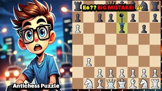 Antichess Puzzle: How to Crush E6 in Right Wing Defense?!