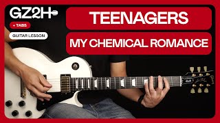 Teenagers Guitar Tutorial My Chemical Romance Guitar Lesson |Rhythm + Solo + TAB|
