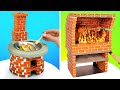 Mini Crafts For Mini Food || DIY Stove And Oven From Mini Bricks