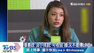 張善政「沒小孩說：」可收回　綠：又不是傳LINE