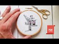 Parisian Buildings - Mini Hand Embroidery Design for Beginners