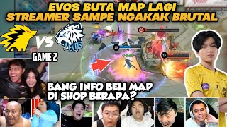 EVOS BUTA MAP LAGI REAKSI STREAMER NGAKAK KAIRI BACKDOOR | EVOS VS ONIC MATCH 2 MPL S12