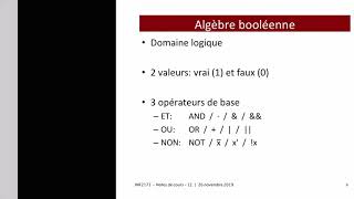 INF2171 - Cours 12 - Circuit logique