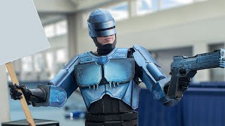 Mind-Blowing Cardboard Robocop Cosplay Wins Top Prize!