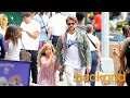 Bradley Cooper is a doting dad as he walks hand in hand with Lea in New York, NY