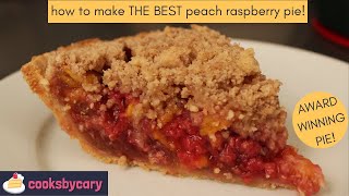 HOW TO MAKE PEACH RASPBERRY PIE!