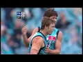 Stuart Dew HUGE long bomb Goal Port Adelaide Power VS Collingwood