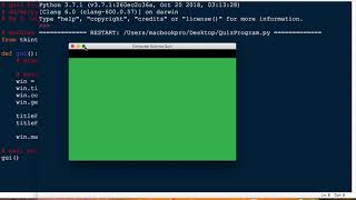 Creating a Tkinter Frame and Label widget