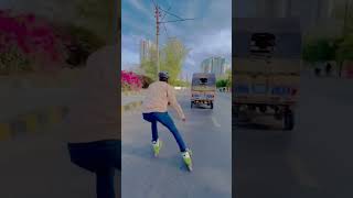 Speed skating at Karachi street 😳 #public #reacts #sameerskater #shorts #trend #2023