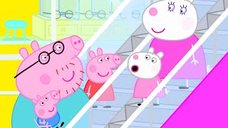 Peppa Pig Goes Up and Down on an Escalator | Peppa Pig Official Family Kids Cartoon