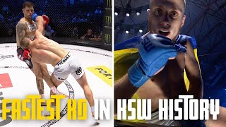 Fastest KO in KSW History!! | KSW 73