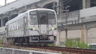 福塩線を走る　井原鉄道IRT355-02 ヘッドマークあり