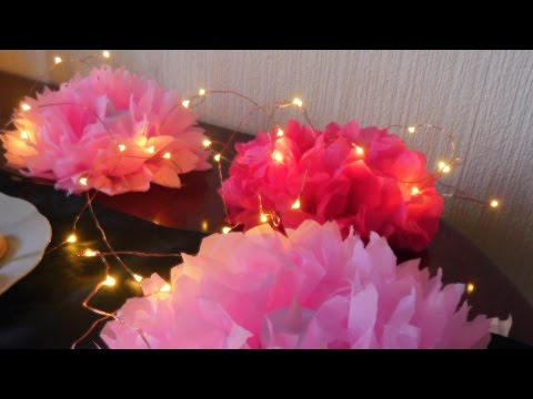 Diy tissue paper flower table decoration Diy tissue paper flower table decoration