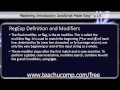 JavaScript Training Tutorial RegExp Definition