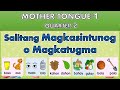 MOTHER TONGUE 1 I SALITANG MAGKASINTUNOG O MAGKATUGMA I TEACHER MHARIE