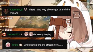 [ENG SUB/Hololive] Mumei FORGOR to END her stream and FELL ASLEEP