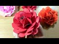 EP.92 Paper Flowers ROSE🌹 🌹 Paper crafts |ทำดอกกุหลาบกระดาษ