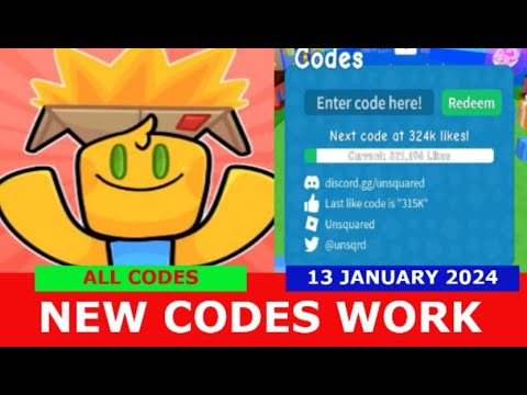 *NEW UPDATE CODES* [Ticket Wheels] Unboxing Simulator ROBLOX  ALL CODES  JANUARY 13, 2024