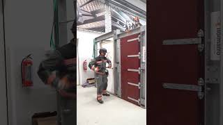 Breaching an outward opening door with T1 Forcible Entry Tool