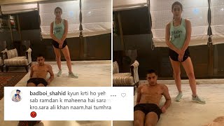Sara Ali Khan's workout pic with brother Ibrahim gets TROLLED for being DISRESPECTFUL during Ramazan