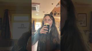 N.Irish girl try’s Guinness for the first time!  🤣🍀 #guinness #northernirish #ireland