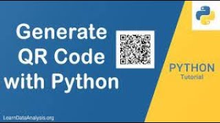 python Tutorial | make QR code with python in 3 lines of code