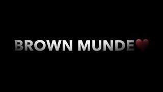 Brown Munde | AP DHILLON | Latest WhatsApp Status | Brown Munde Black Screen Imovie Status | LEO ‼️