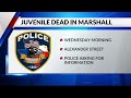 juvenile dead after shooting in marshall police say bystanders drove past body without calling auth