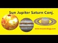Sun Jupiter Saturn Conjunction. MS Astrology - Vedic Astrology in Telugu Series.