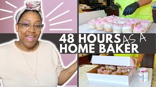 Make and Decorate CAKE ORDERS with Me! // 48 HOURS Day in the Life of a HOME BAKER