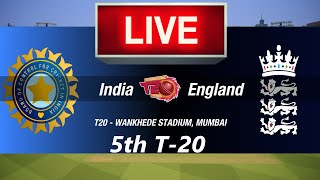 🛑5th T20 LIVE- INDIA vs ENGLAND🛑T20 SERIES 2025🛑ENG vs IND🛑CRICKET 24 GAMEPLAY🛑LIVE MATCH STREAMING🏏