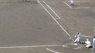 明石商業 藤原祐介・ホームラン(小野高校戦/2016春季兵庫県大会・2回戦)