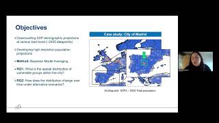 The role of population dynamics in climate risk projections; Iulia Marginean