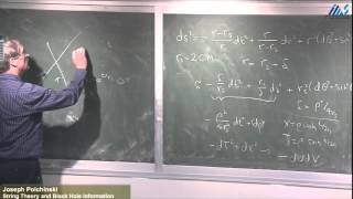 Joseph Polchinski- String Theory and Black Hole Information