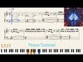 Natural (Imagine Dragons) - Easy Piano Tutorial With Notes (MuseScore)